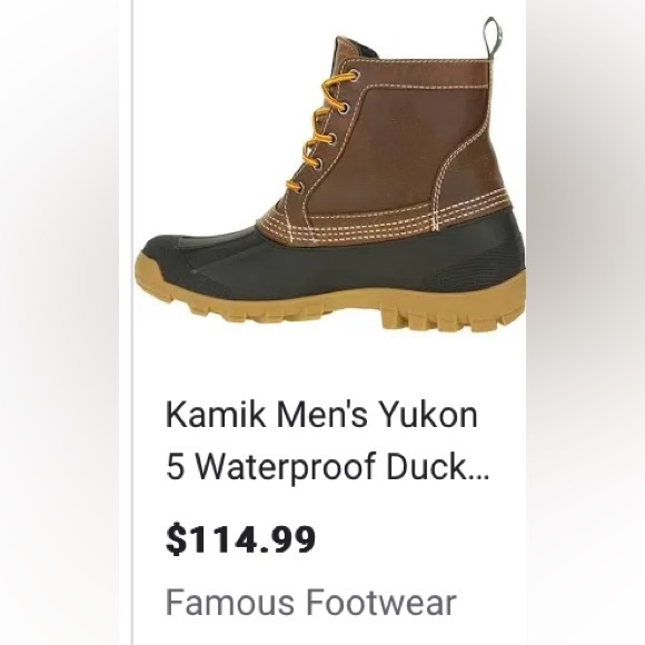 Kamik Black & Brown Duck Boots